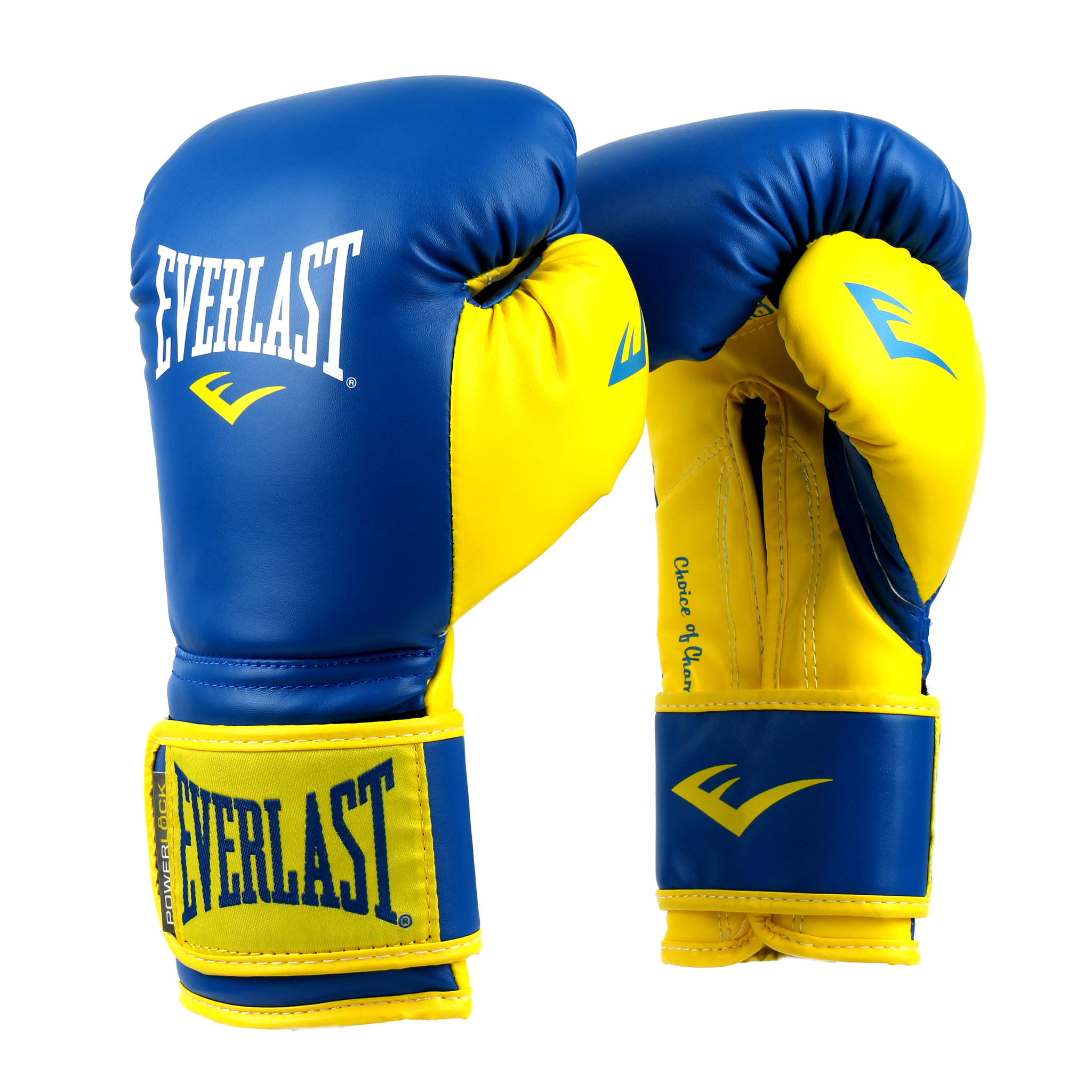 

Боксерские перчатки Everlast Powerlock Synthetic вес 14 унций Сине-желтые PYBY14