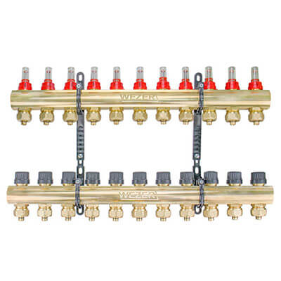

Коллектор теплого пола в сборе Wezer WF-11B с расходомерами