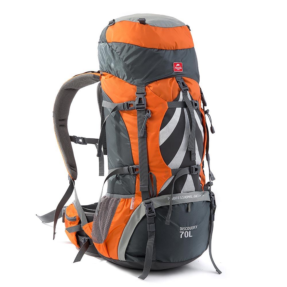 

Рюкзак туристичний Naturehike 70 + 5 л помаранчевий H70B070-B