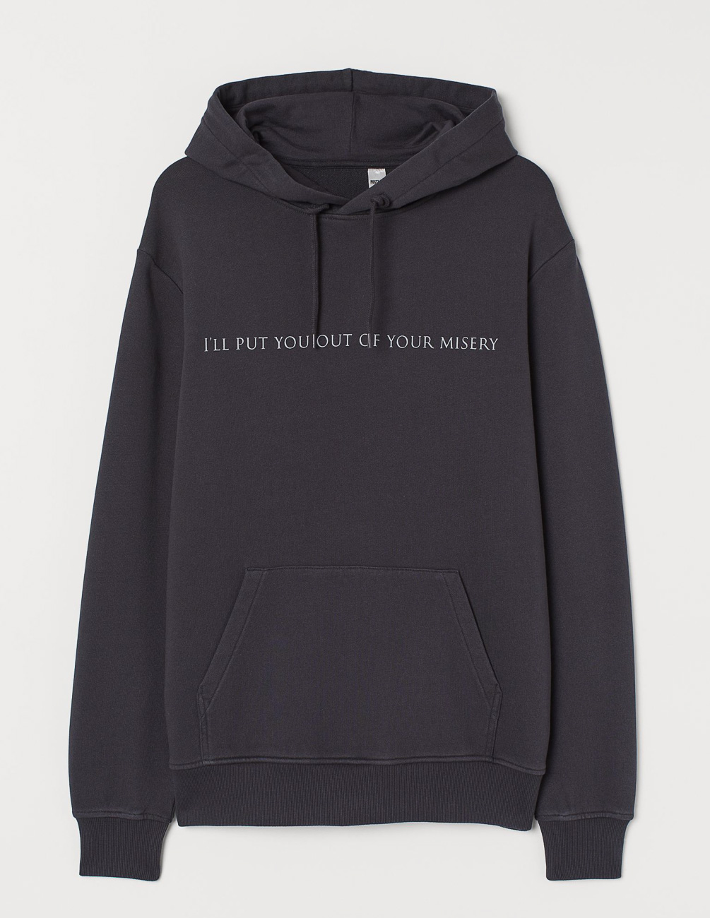 

Худи H&M М0108031 цвет серый XS