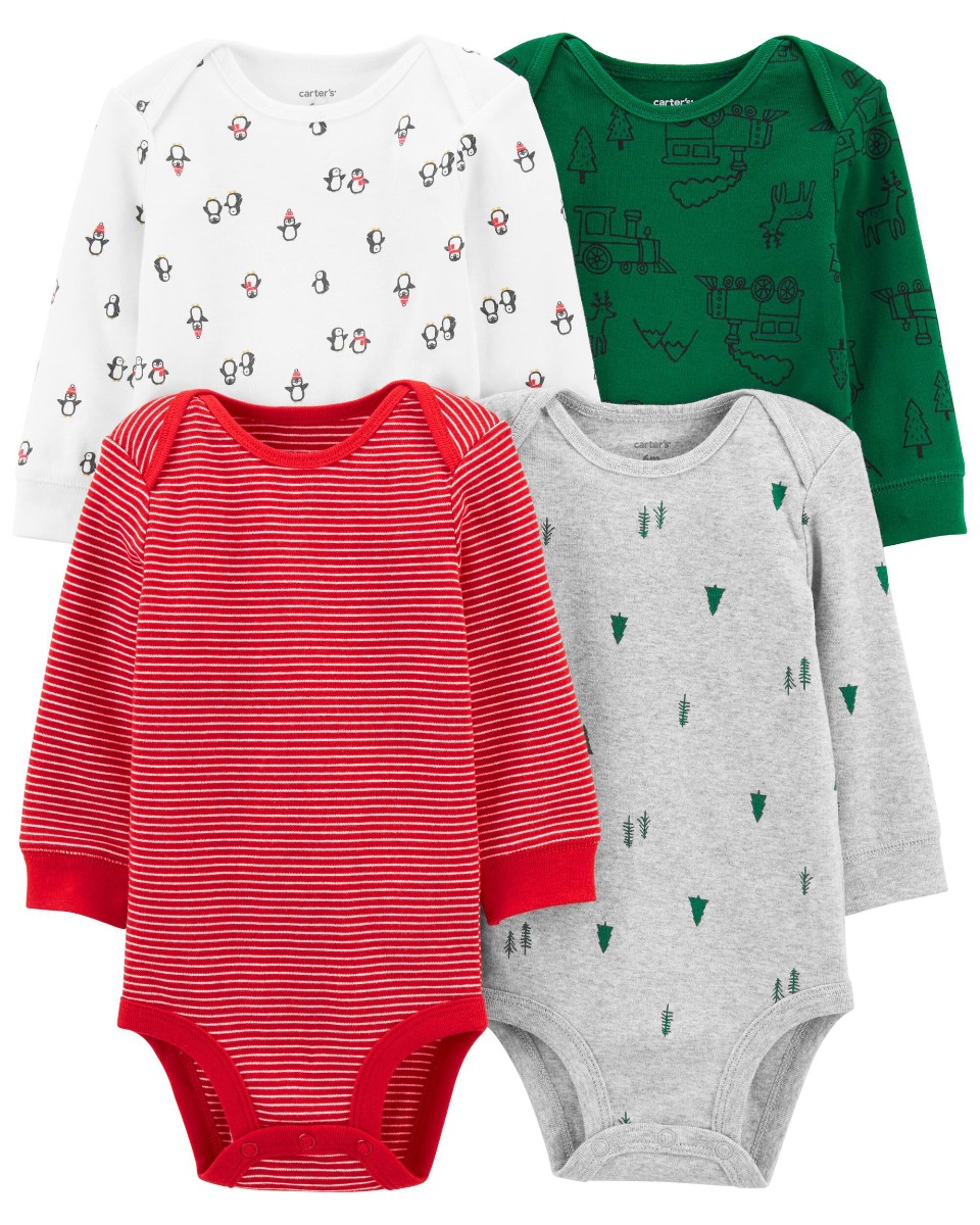 

Набор бодиков Carters 4-Pack Holiday Original Bodysuits 61-67 см (размер 6М)