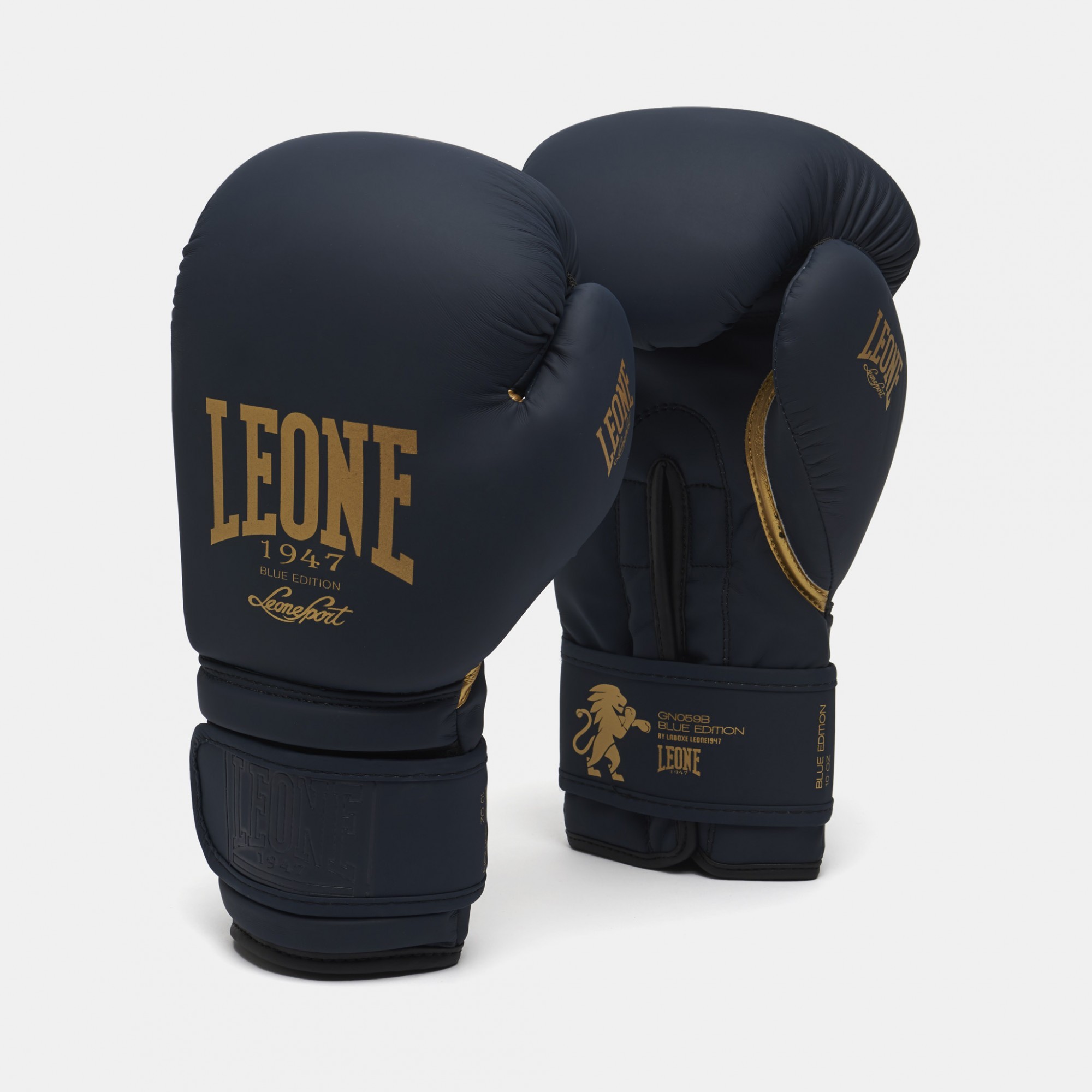 

Боксерские перчатки Leone 1947 BOXING GLOVES BLUE EDITION 10 унций