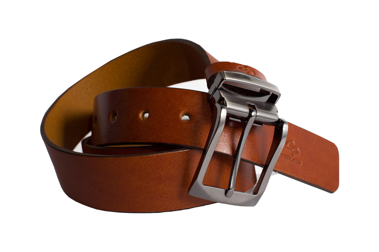 

Кожаный ремень Affari, коньяк бэк 334011261