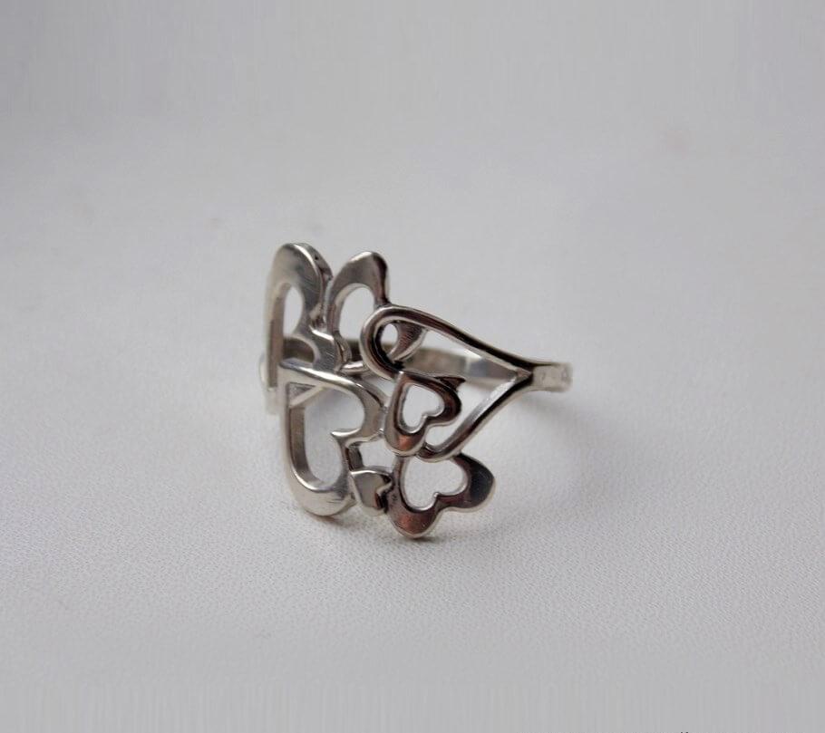 

Кольцо Сердечки Maxi Silver 2748 SE, размер 15.5