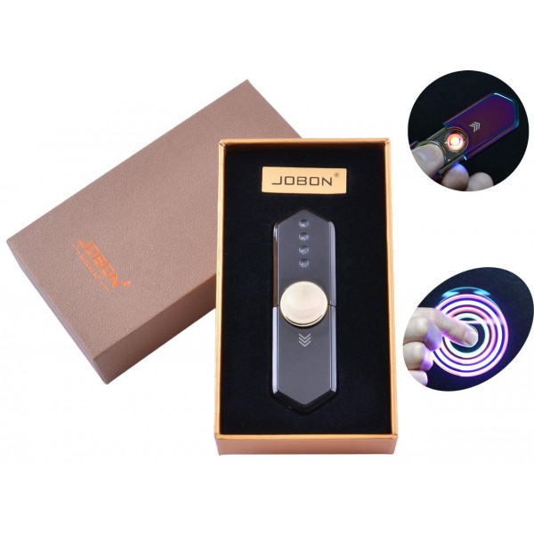

USB зажигалка-спиннер в подарочной упаковке Jobon (Спираль накаливания) №HL-10 Black