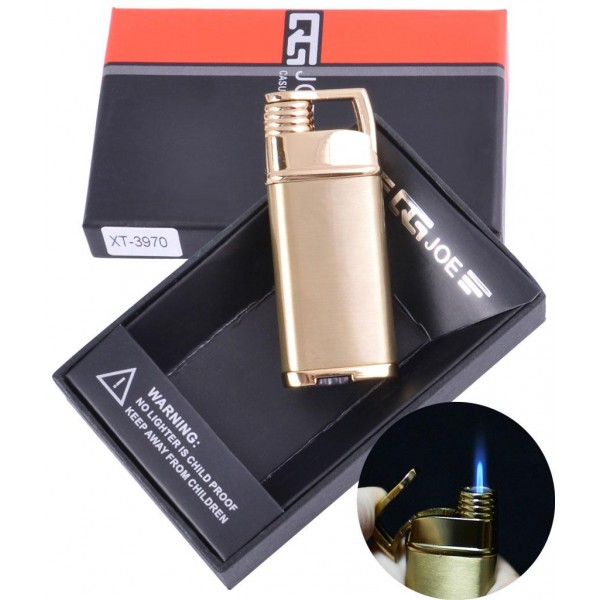 

Зажигалка подарочная JOE (Острое пламя) №3970 Gold