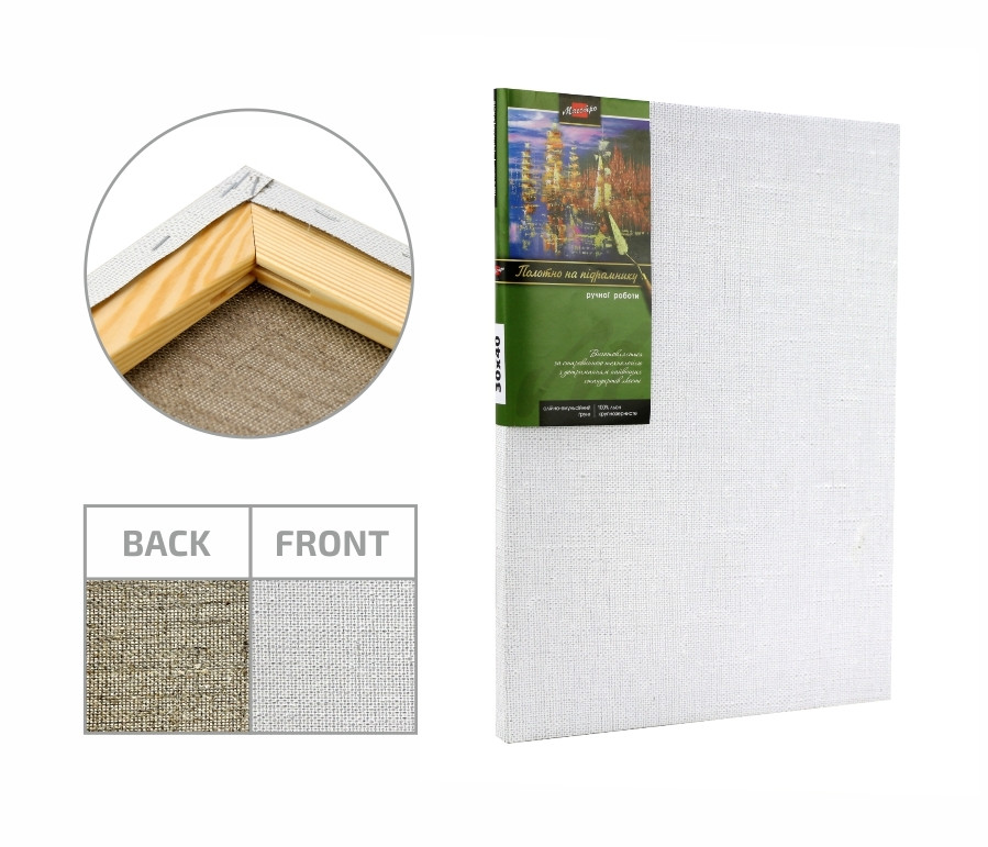 

Холст на подрамнике Rosa 80x105 см масляный грунт крупное зерно лён галер. натяжка (4820149879482)