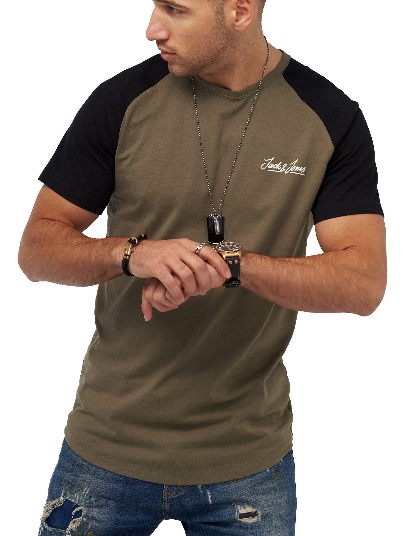 

Футболка Jack & Jones Dusty Olive XXL оливковый