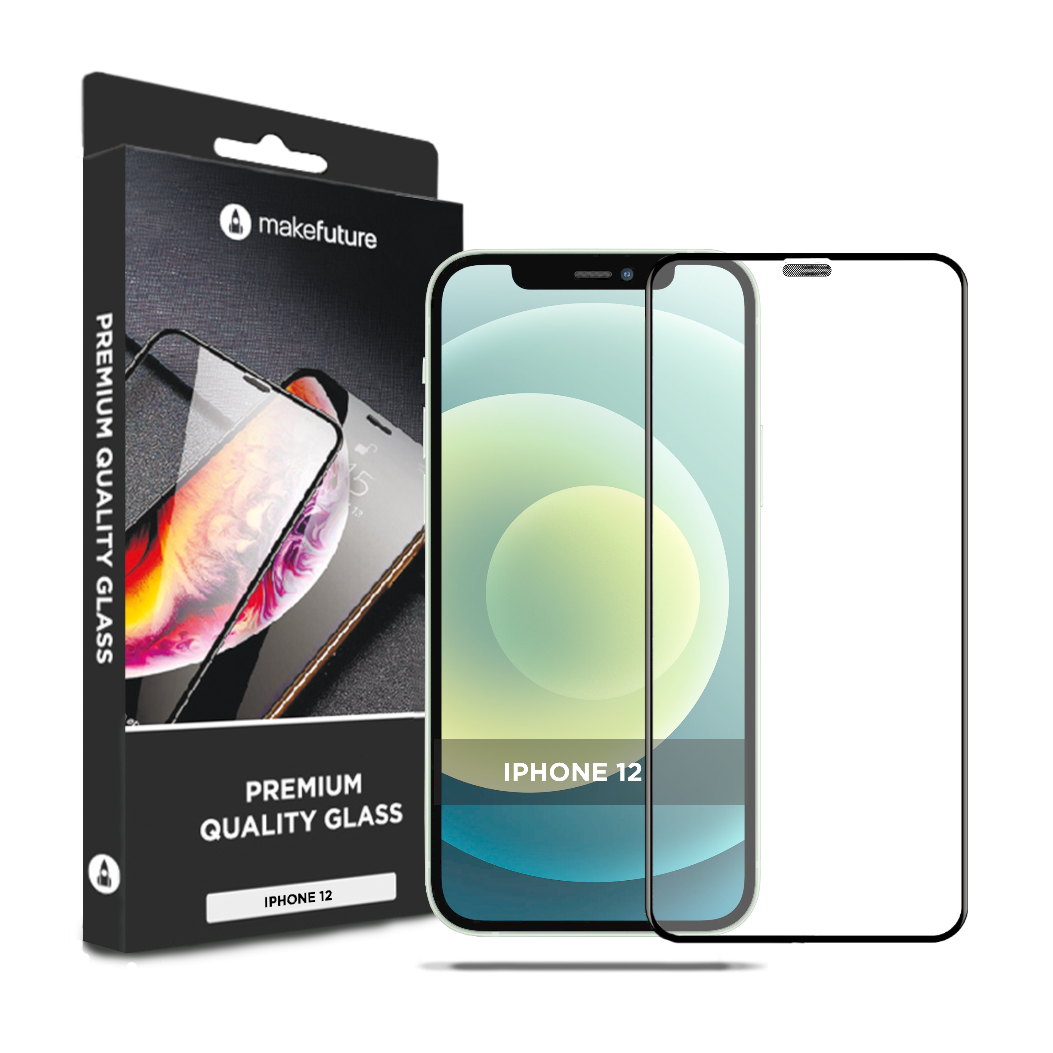 

Захисне скло MakeFuture Apple iPhone 12 Premium Glass