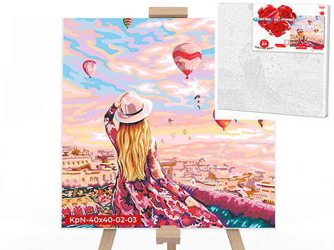 

Картина по номерам Danko Toys Каппадокия 40х40см, KpNe-40х40-02-03