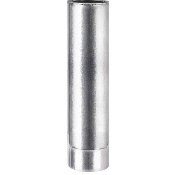 

Труба дымоходная сендвич из нержавеющей стали в оцинкованном кожухе 0,5мм Ф120/180 L-1м