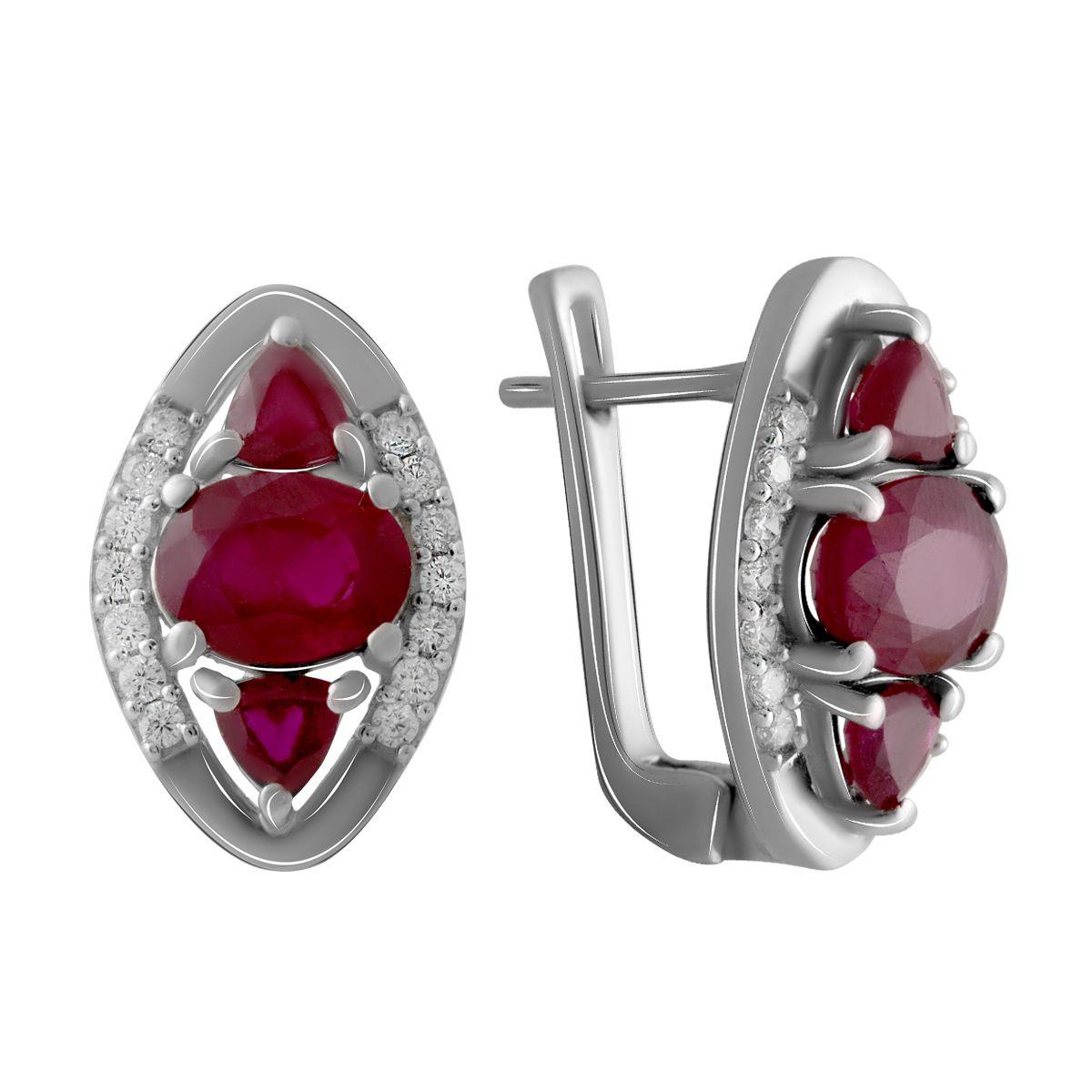 

Серебряные серьги SilverAlex с натуральным рубином 6.02ct