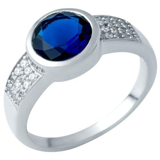 

Серебряное кольцо SilverAlex с сапфиром nano 1.702ct 17.5 размер