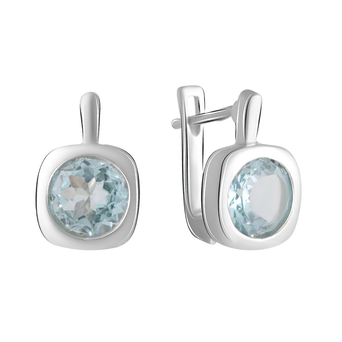 

Серебряные серьги SilverAlex с натуральным топазом 4.164ct
