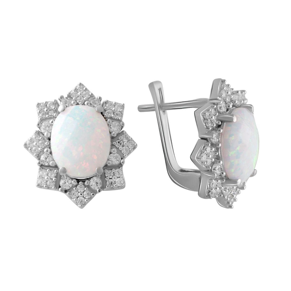 

Серебряные серьги SilverAlex с опалом 3.795ct
