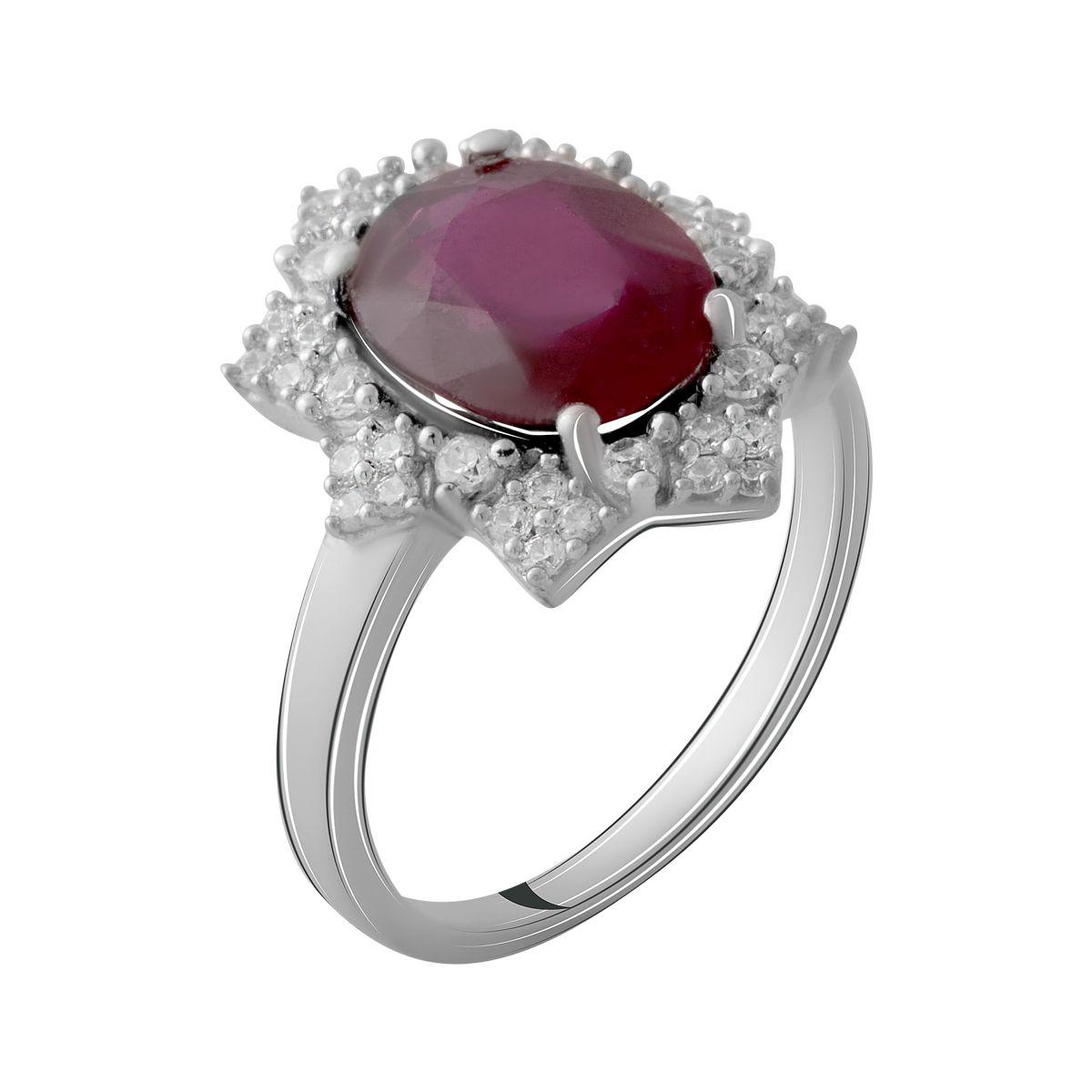 

Серебряное кольцо SilverAlex с натуральным рубином 4.66ct 17 размер