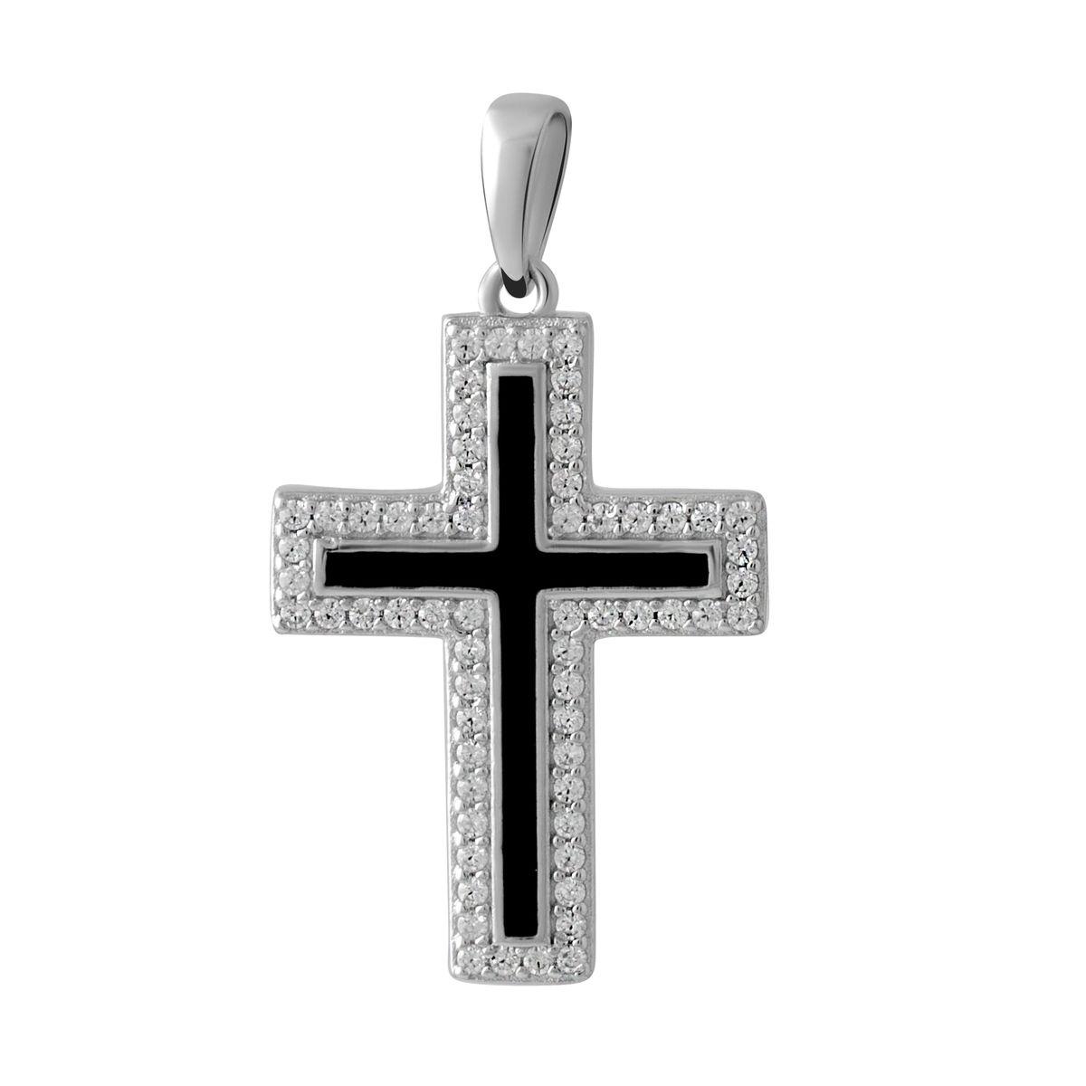 

Серебряный крестик SilverAlex с ониксом