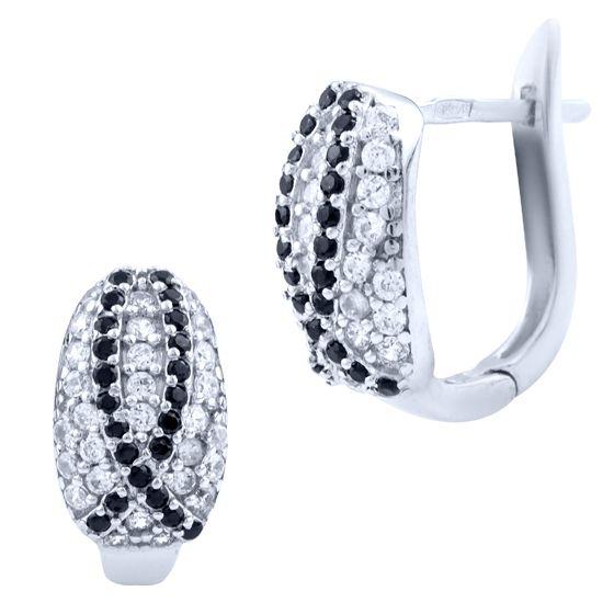

Серебряные серьги SilverAlex с фианитами