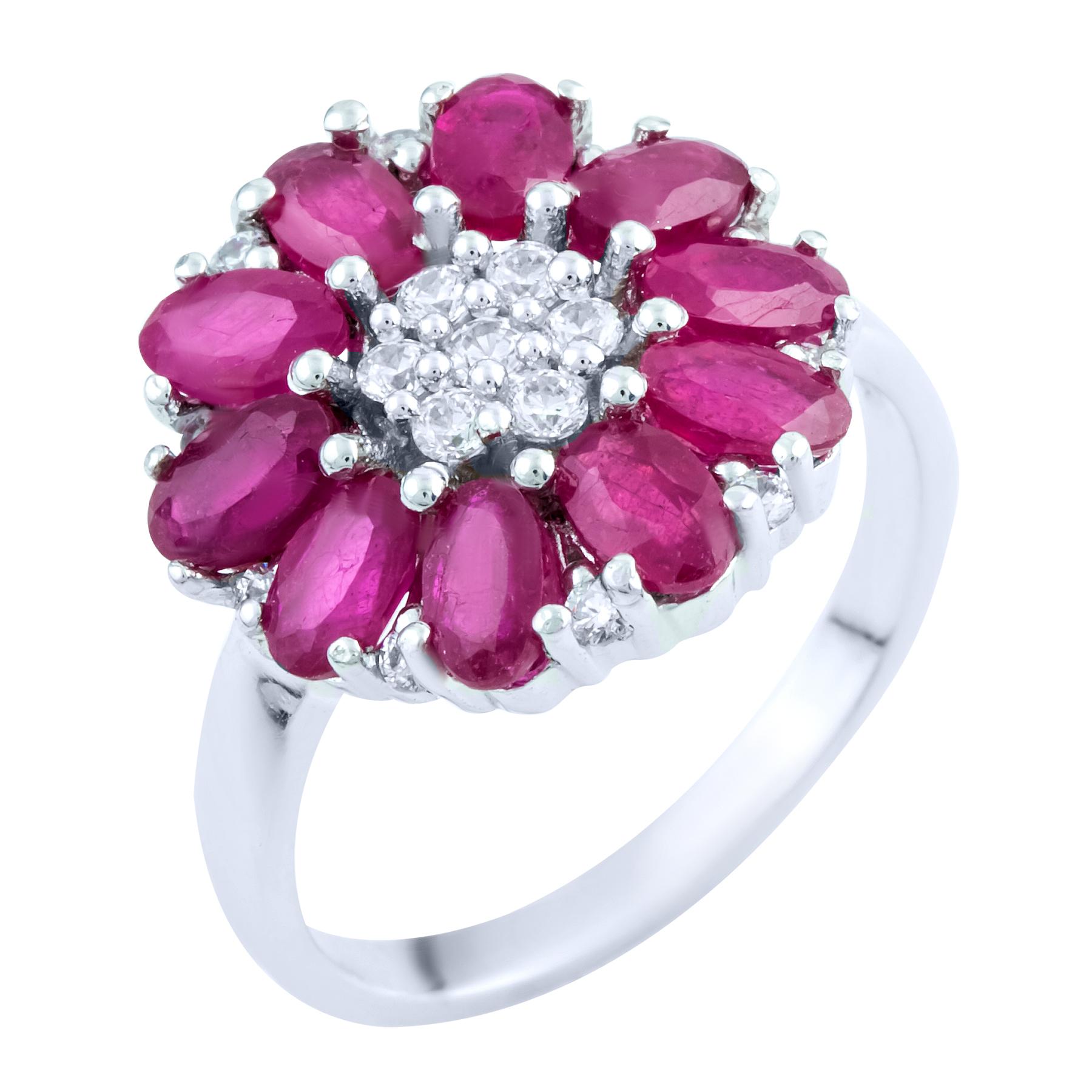 

Серебряное кольцо SilverAlex с натуральным рубином 3.93ct 17.5 размер