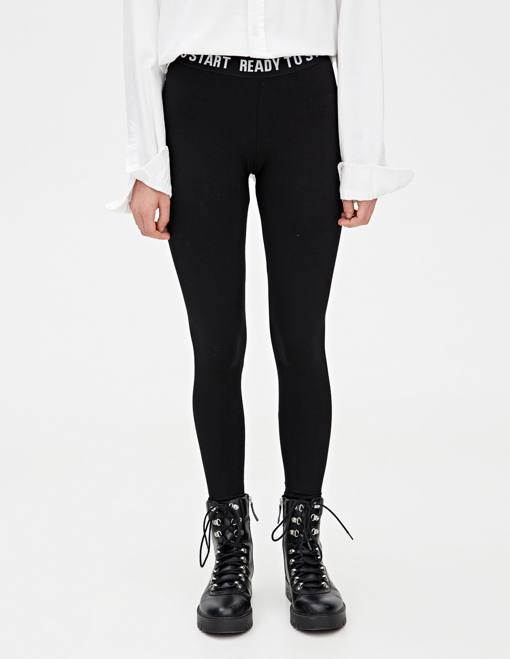 

Лосины PULL & BEAR Ж1056479 (9670/321/800) цвет черный XS