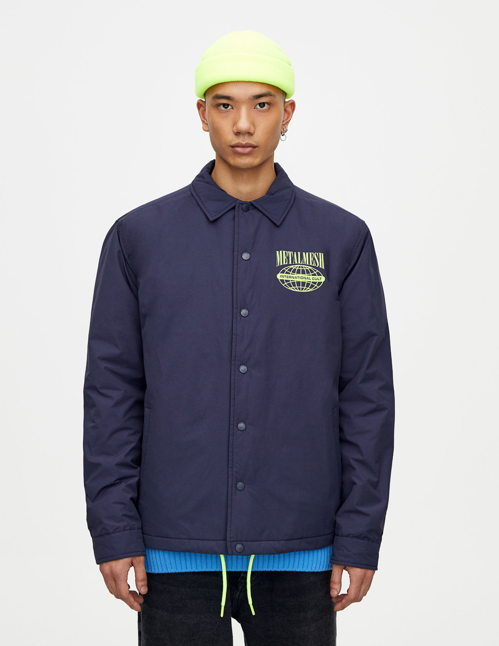 

Куртка PULL & BEAR М0107504 (9711/522/401) цвет синий, Куртка PULL & BEAR М0107504 (9711/522/401) цвет синий M