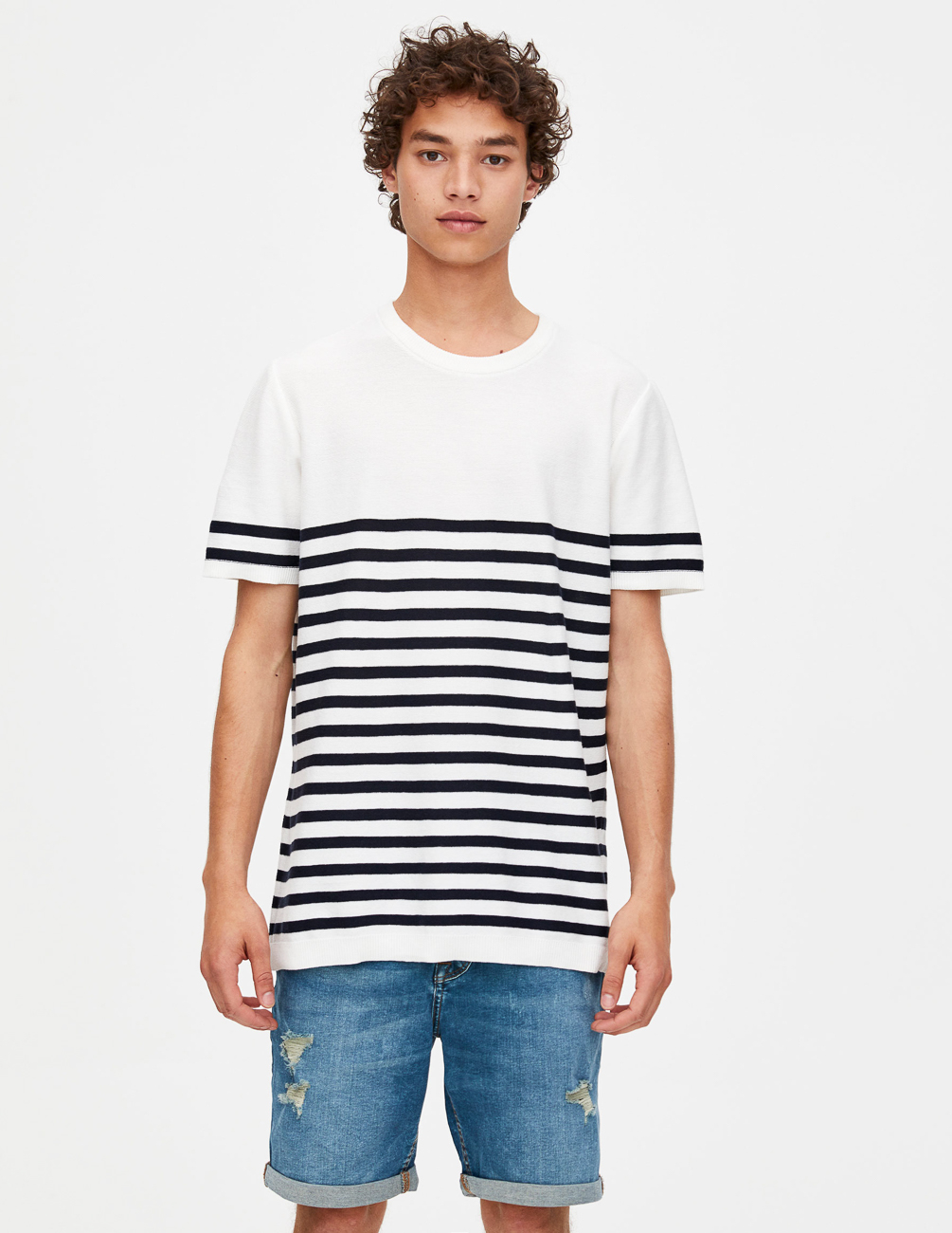 

Джемпер PULL & BEAR М0107457 (9558/505/251) цвет белый, Джемпер PULL & BEAR М0107457 (9558/505/251) цвет белый S