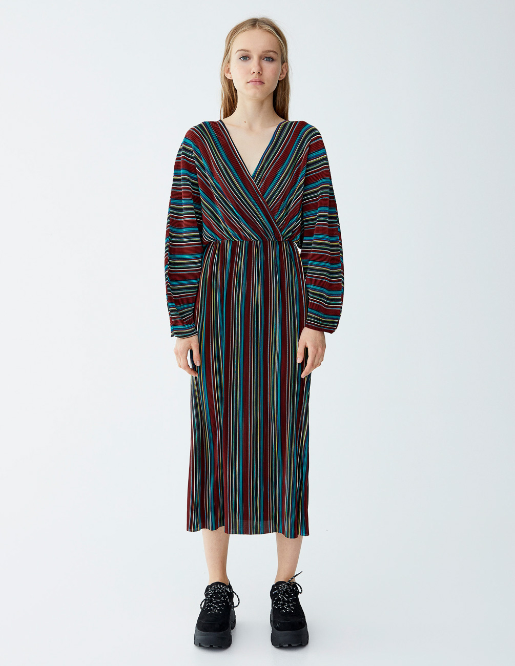 

Платье PULL & BEAR Ж1056090 (9396/352/120) цвет разноцветный S