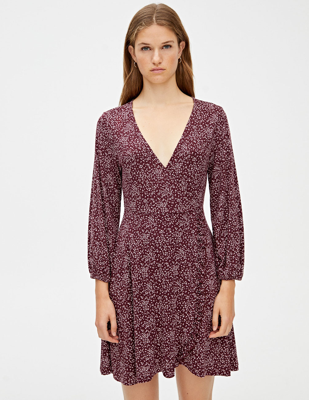 

Платье PULL & BEAR Ж1056120 (9392/316/605) цвет бордовый XL
