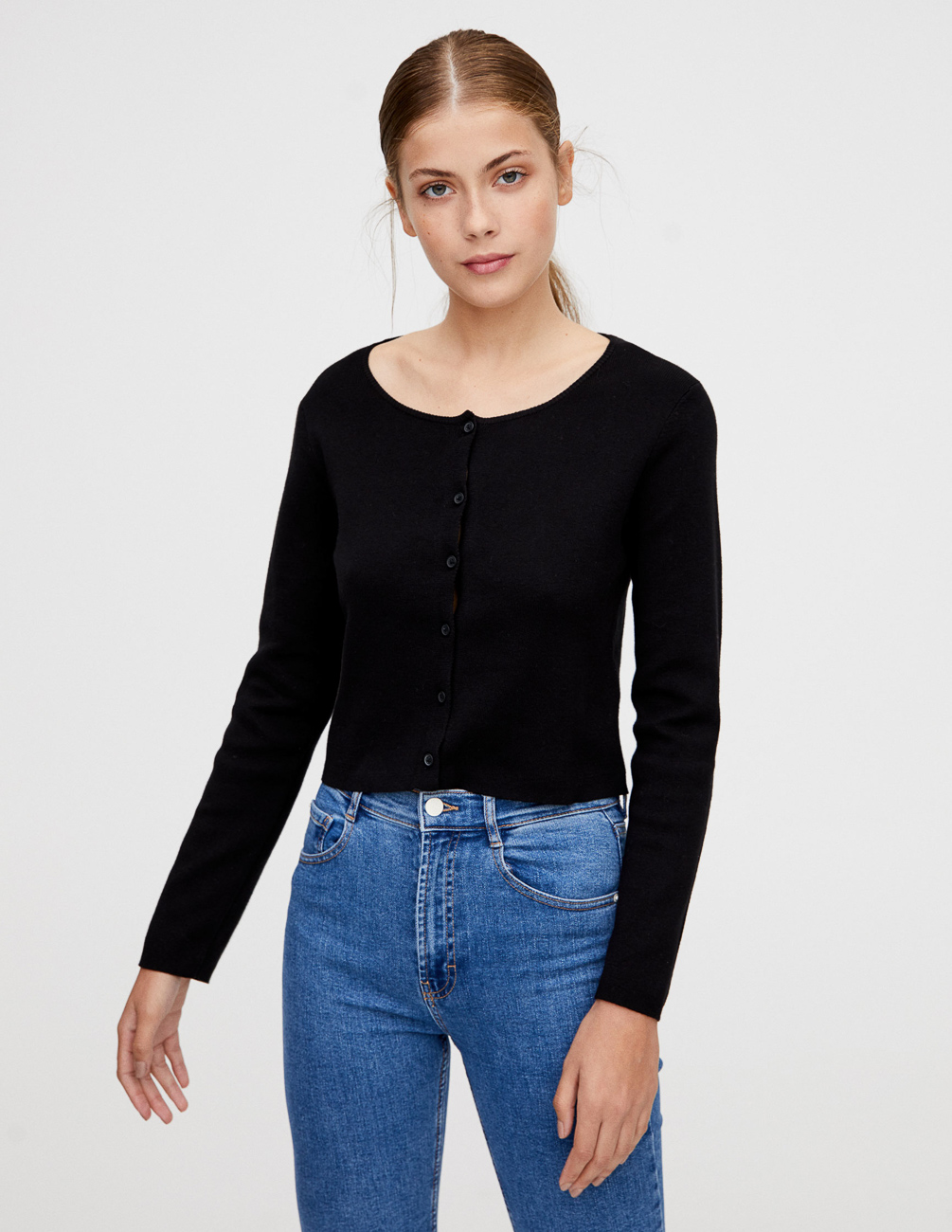 

Кардиган PULL & BEAR Ж1055911 (9582/301/800) цвет черный L