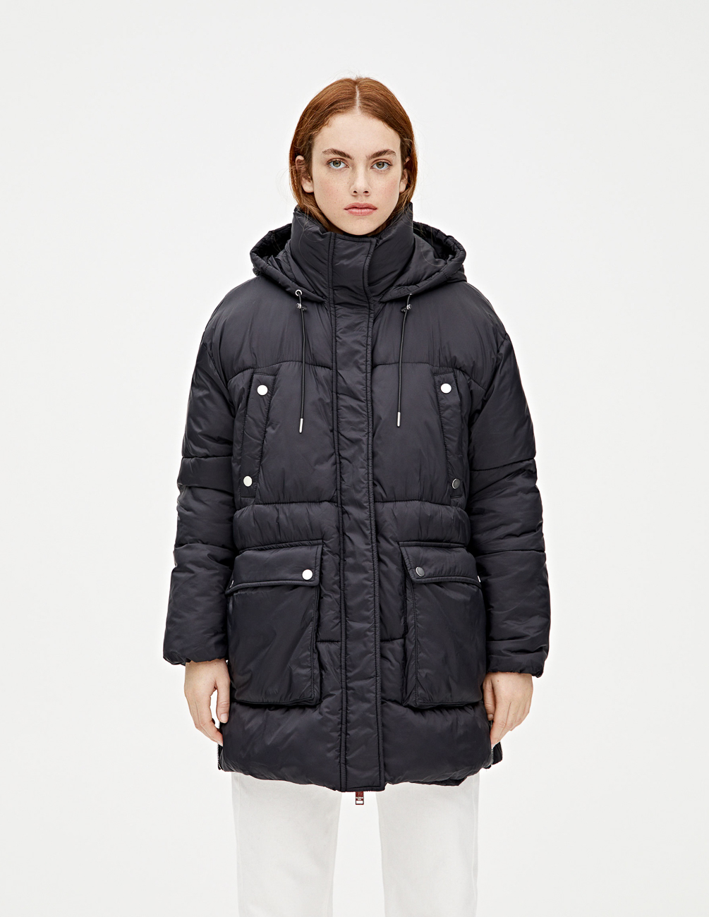 

Куртка PULL & BEAR Ж1055906 (9750/307/800) цвет черный M