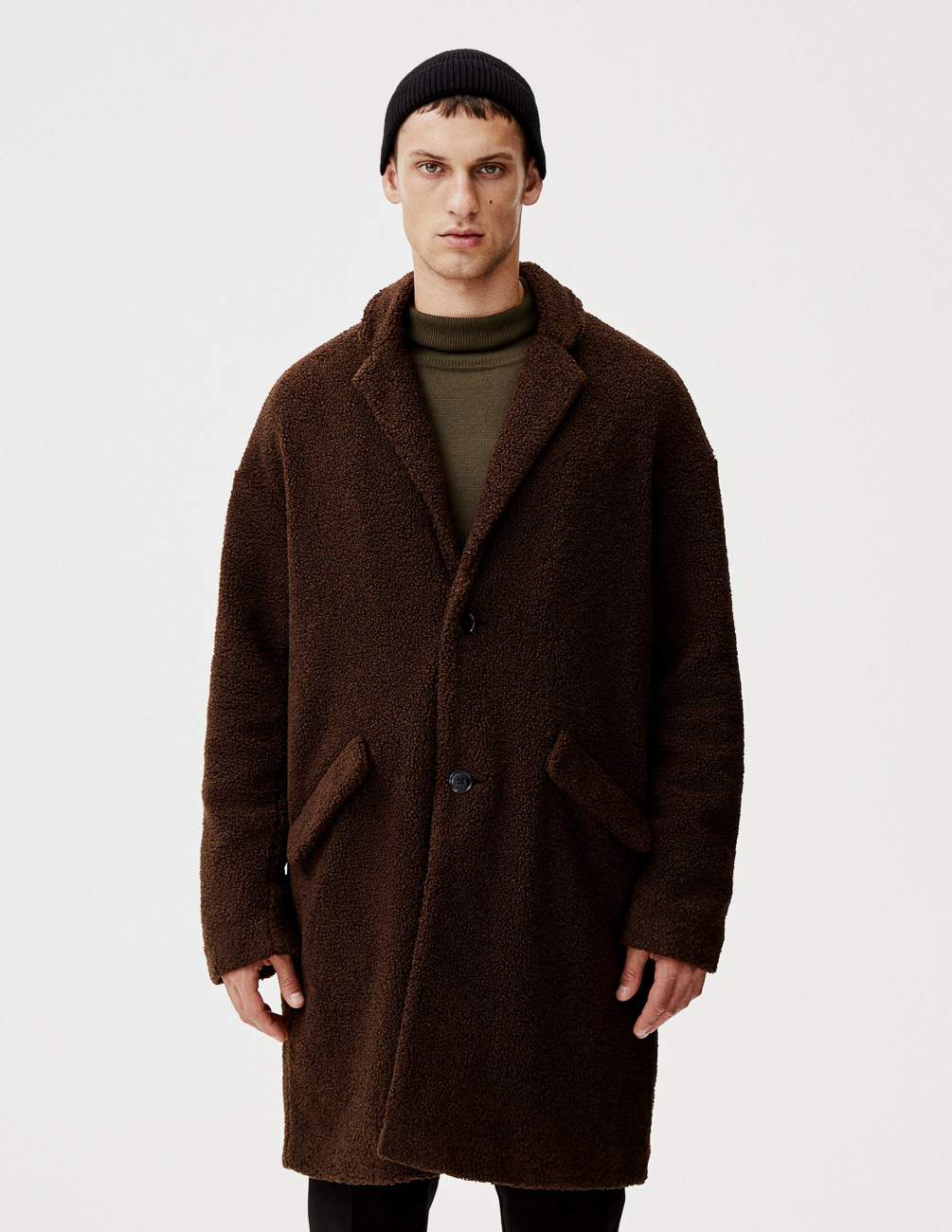 

Пальто PULL & BEAR М0107464 (9750/505/717) цвет коричневый S