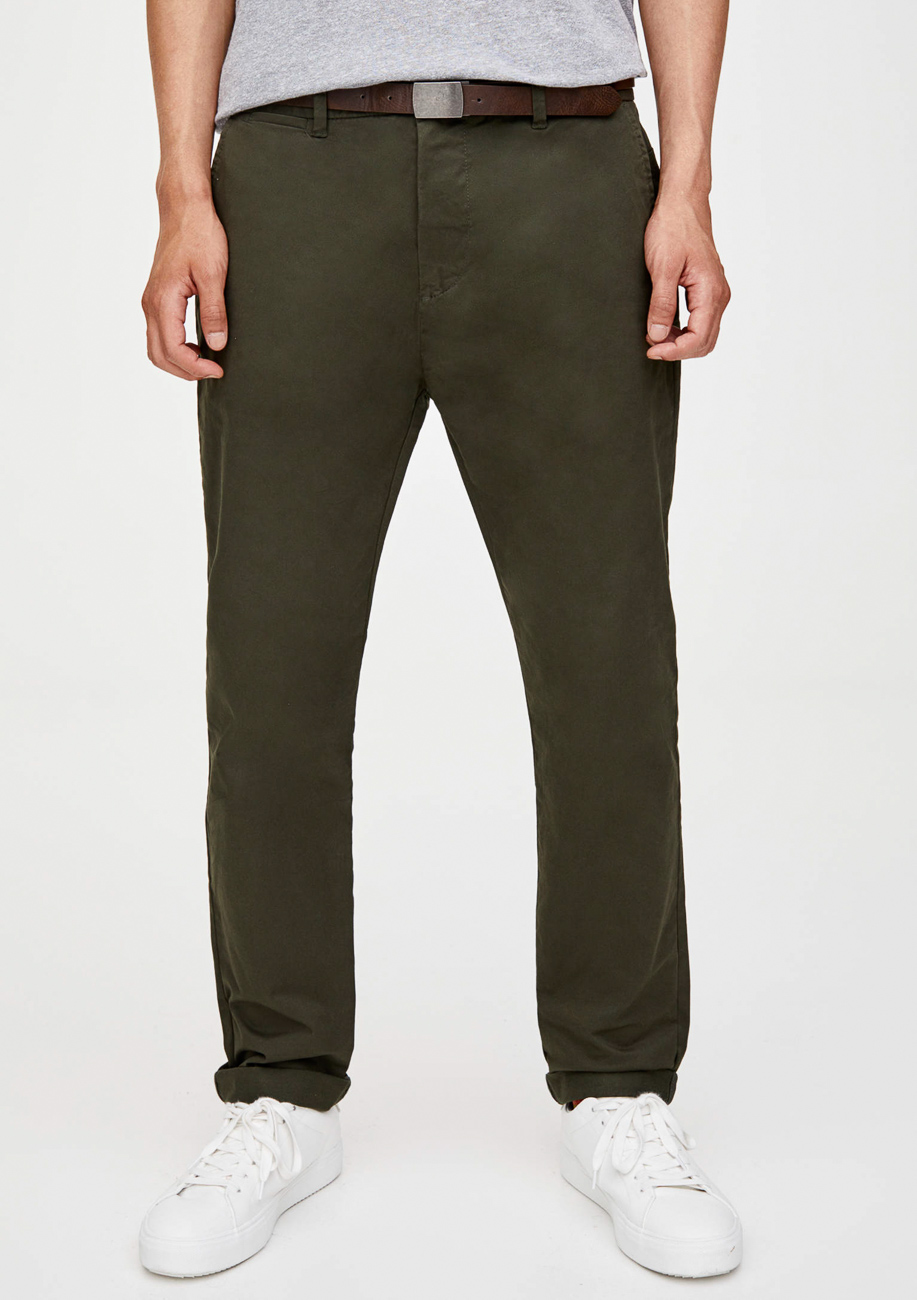 

Брюки PULL & BEAR М0107626 (9670/510/507) цвет зеленый 34
