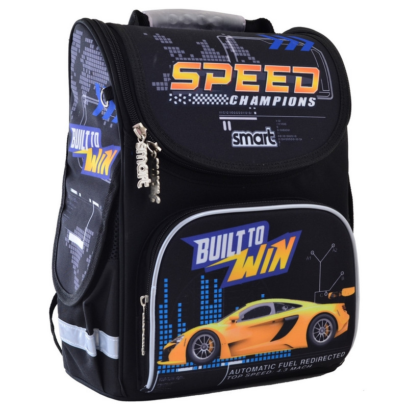 

Рюкзак школьный Smart каркасный Speed Champions (555991)