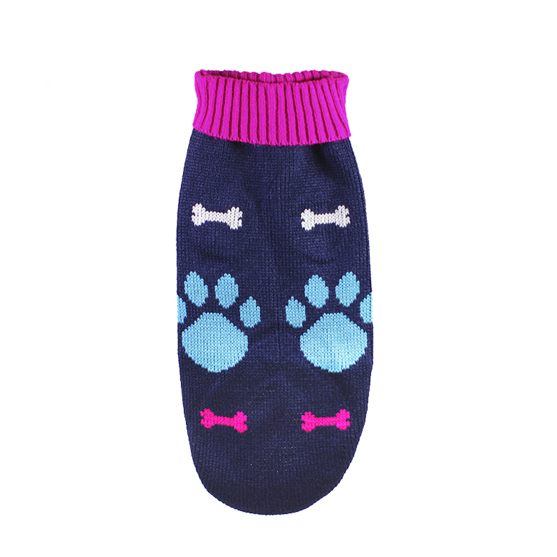 

Свитер для собак Taotaopets 357704 Лапки и косточки Dark Blue XL