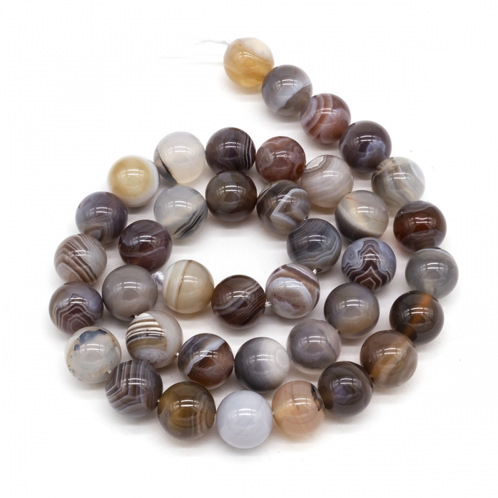 

Бусины Monisto Натуральный Агат Ботсвана 10мм Цвет: Коричневый около 41шт/41см/нить