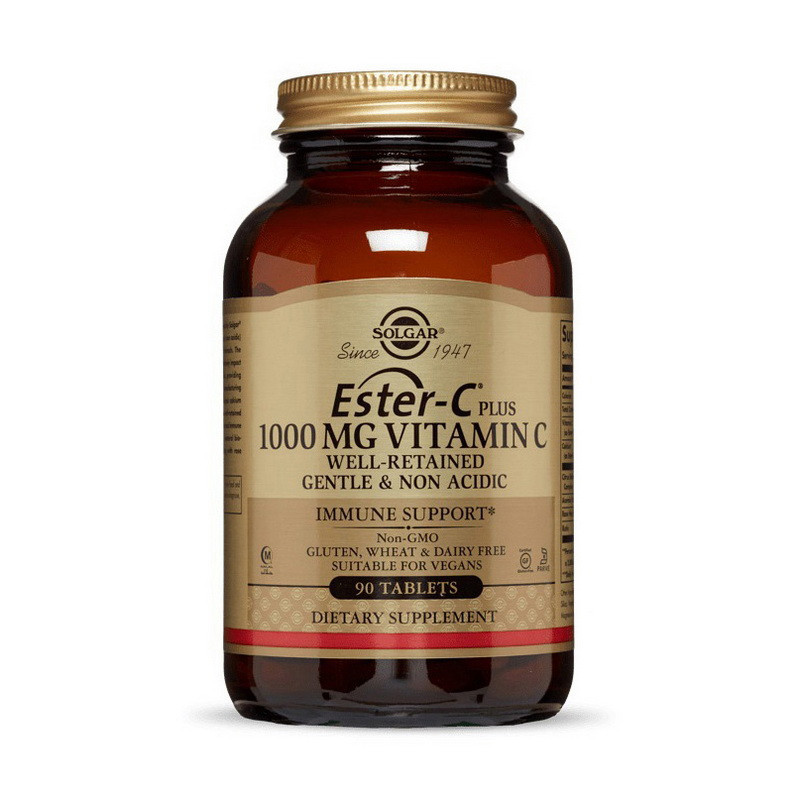 

Витамин С (в виде аскорбата кальция) Solgar Ester-C plus 1000 mg Vitamin C 90 таблеток