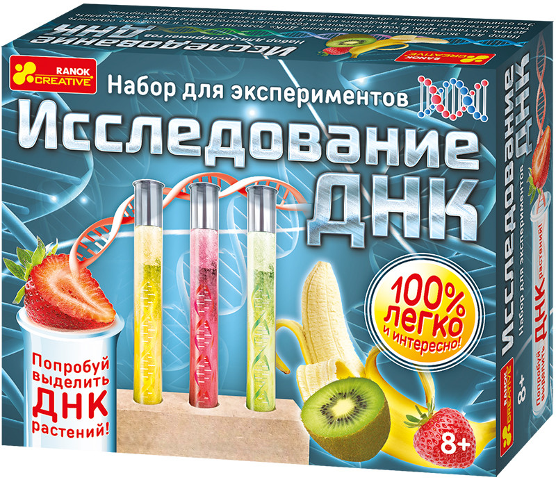 

Набор для экспериментов. Исследование ДНК. 8+ Ranok-Creative 12114089Р