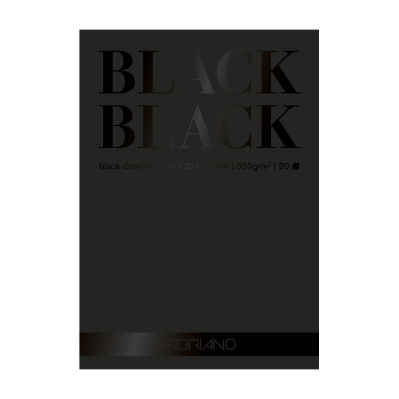 

Блок для рисунка mixed media 300г 20л Black Fabriano 20х20см