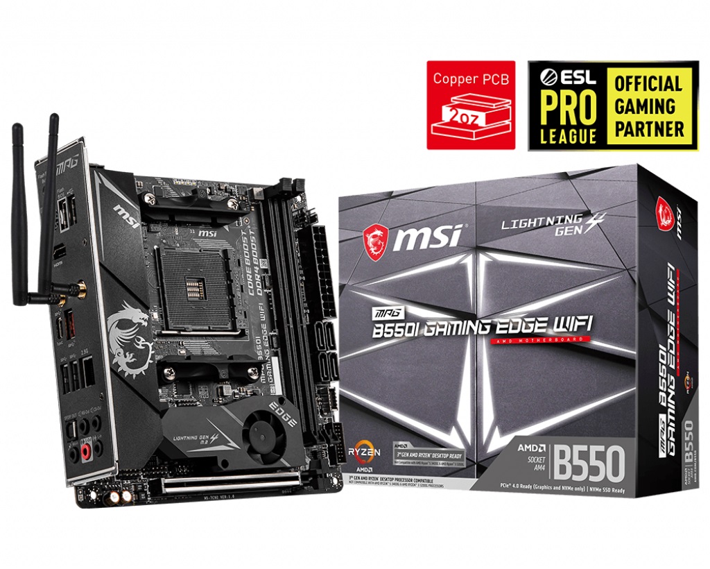 

MSI MPG B550I Gaming Edge WiFi Socket AM4