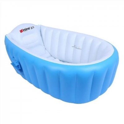 

Ванночка детская надувная Intime Baby Bath Tub синяя (SKL11-237086)