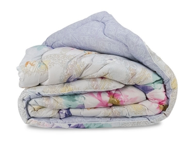 

Одеяло Овечья Шерсть Премиум в Сатине Leleka-Textile Евро 200х220 Цветы (SKL53-276686)