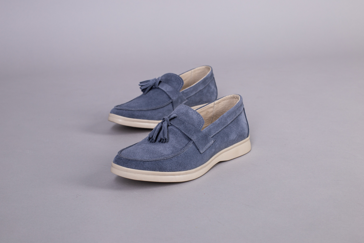 

Лофери замшеві LuxuryShoes 5240-4/39 Сірий
