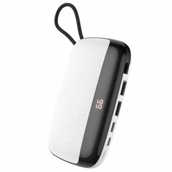 

Power Bank Hoco S29 Nimble mobile power 10000mAh (с кабелем MicroUSB) White