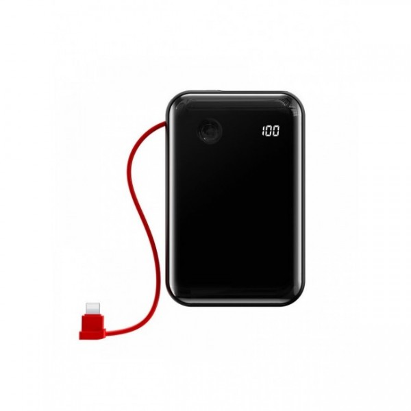 

Power Bank Baseus Mini S Digital Display 3A 10000mAh (с кабелем Lightning) Black
