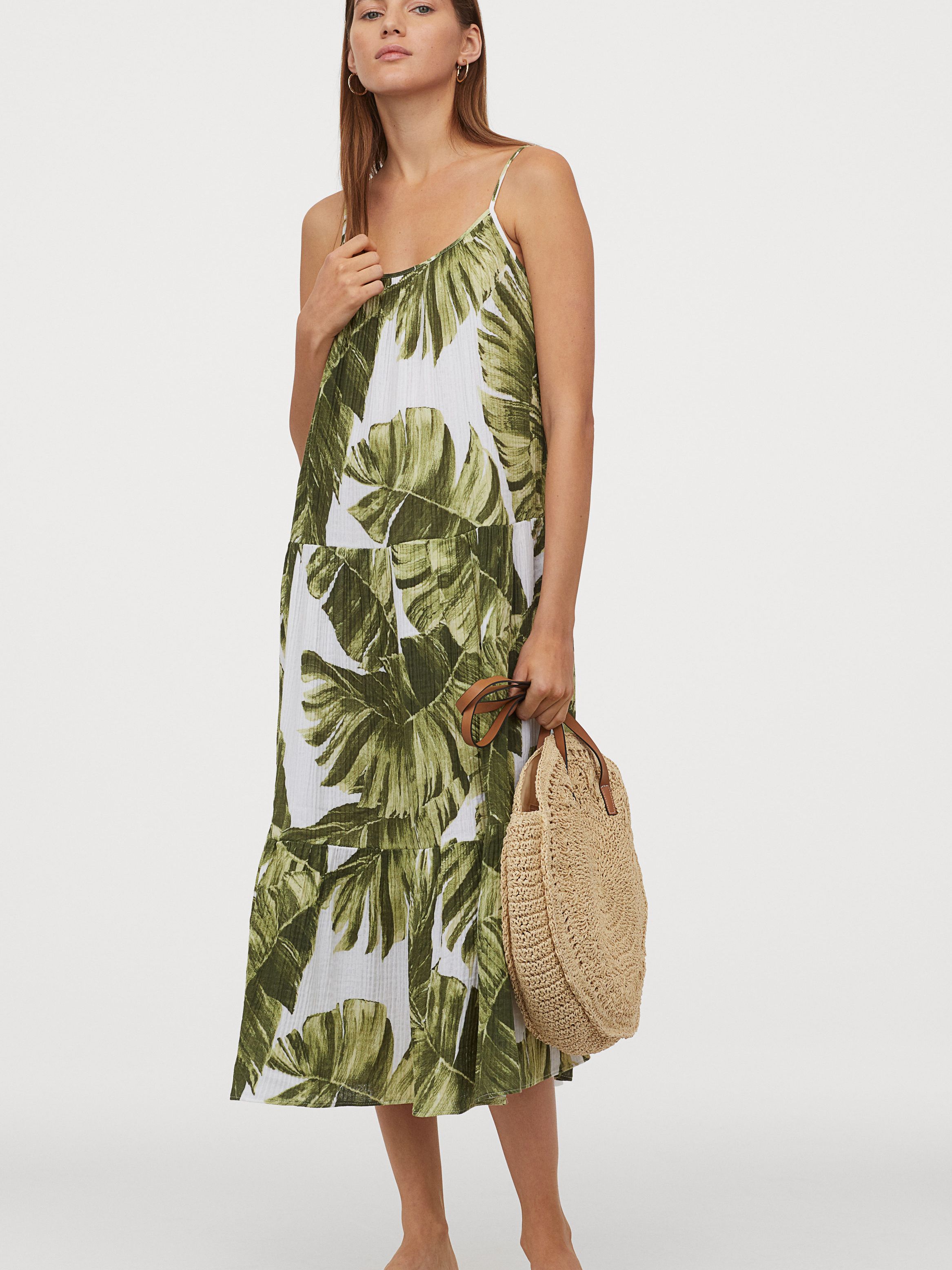 

Платье H&M 060862167_palmleaves М Белое