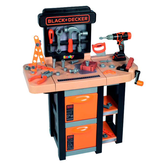 

Детская мобильная мастерская Black Decker с инструментами Smoby IG83684