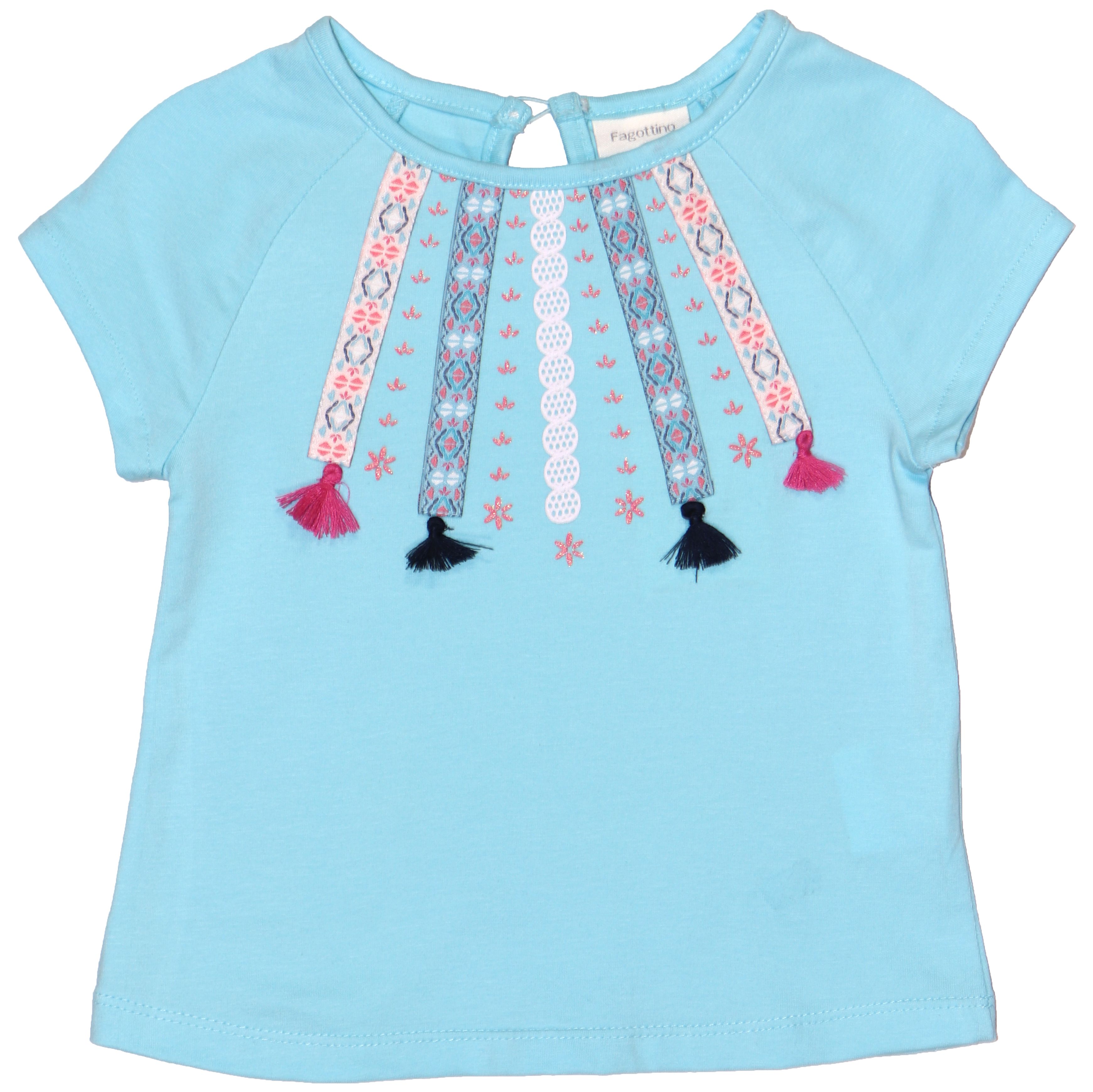 

Футболка OVS kids с аппликацией 74 см голубая 837894