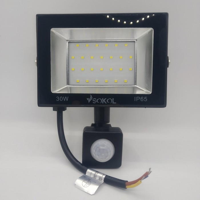 

Led прожектор с датчиком движения Sokol LED-SLT-30W IP65 6500К