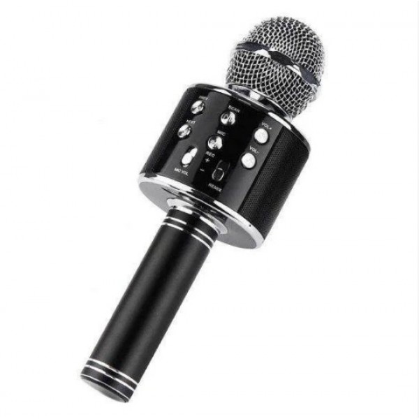 

Микрофон для караоке Trend Mix DM Karaoke WS858+ Bluetooth+ USB и microUSB,Черный