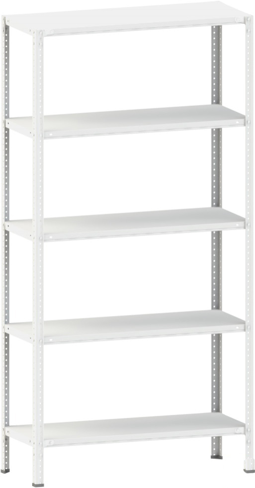 

Стеллаж металлический 2500х700х400мм.5 полок, 100кг/на полку,до 1200кг. на стеллаж, болтовое соединение